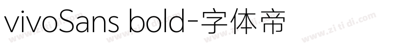 vivoSans bold字体转换